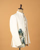 Cream Open Jodhpuri with Deer Print