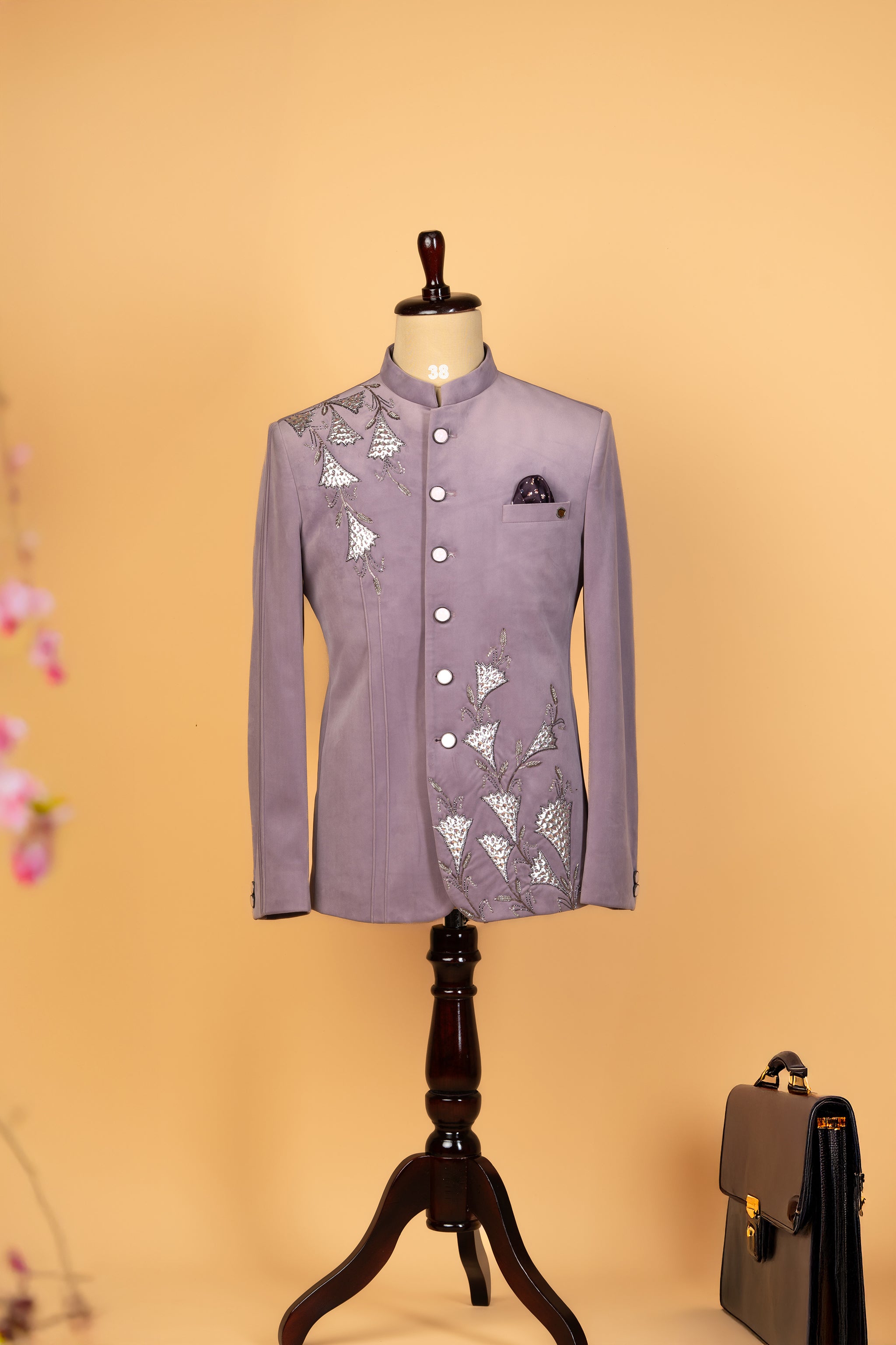 pink jodhpuri suit