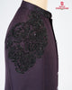 Designer Lavender Purple Jodhpuri Blazer Set with Black Kardana Work