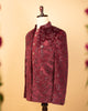 Maroon Velvet Open Jodhpuri with Kardana &amp; Sequin Work