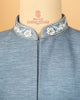 Blue Grey Jodhpuri with Architectural Machine Embroidery