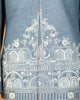 Blue Grey Jodhpuri with Architectural Machine Embroidery