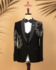 Premium Black Japanese Fabric 3-Piece Designer Tuxedo Suit