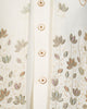Milky White Structured Fabric Open Jodhpuri with Floral Embroidery