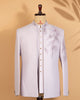 Lavender Purple Jodhpuri Set with Beads, Mirror & Kardana Work