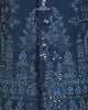 Steel Blue Closed Jodhpuri Suit with Mirror & Embroidery Work